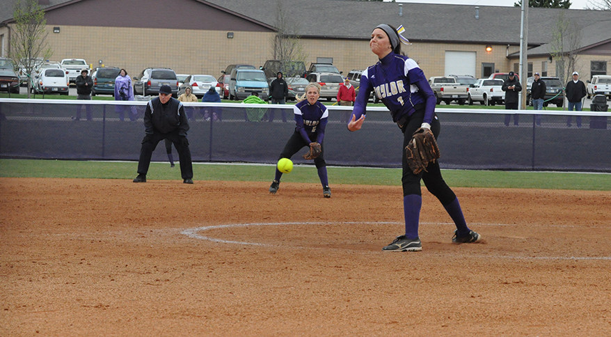 Offense Quiet in Two Losses for No. 25 Taylor Softball